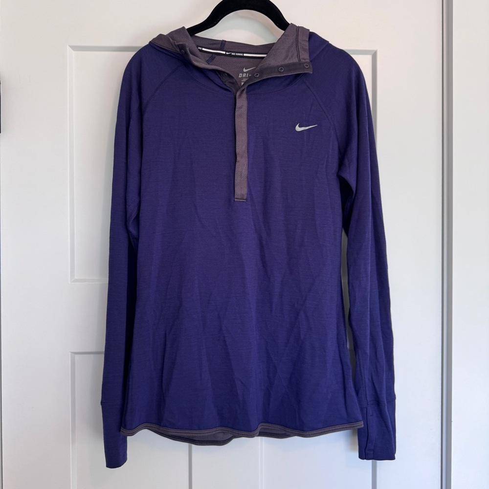 Nike Running Dri-FIT Purple Athletic Hoodie